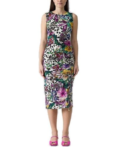 Just Cavalli Floral Print Dress - Multicolor