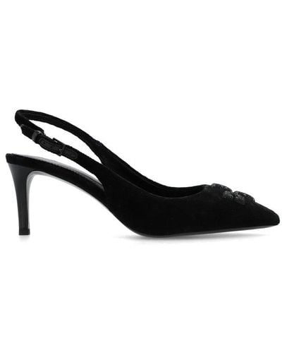 Tory Burch Eleanor Slingback Court Shoes - Black