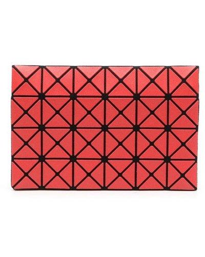 Bao Bao Issey Miyake Geometric-pattern Bi-fold Wallet - Red