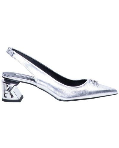 Karl Lagerfeld Court Shoes - Metallic