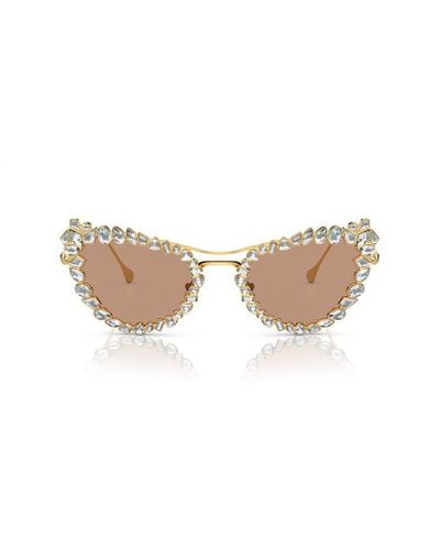 Swarovski Cat-eye Sunglasses - Natural