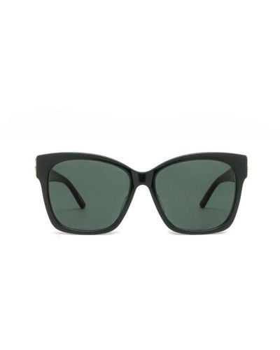 Balenciaga Dynasty Square Frame Sunglasses - Green