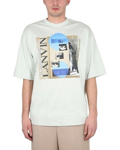 Lanvin Archive Print T-shirt - Grey