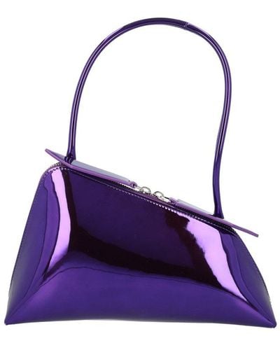 The Attico Sunrise Shoulder Bag - Purple
