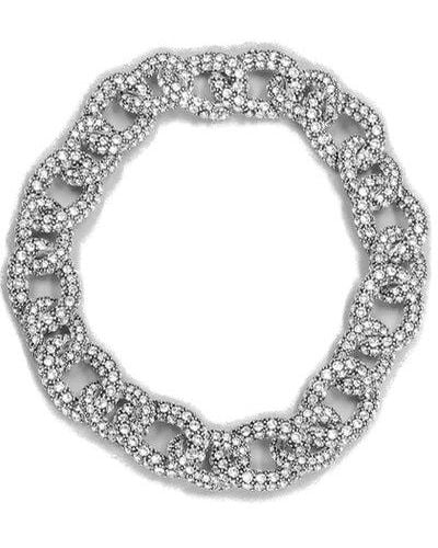 Isabel Marant Ras Du Cou Embellished Chain-linked Necklace - Metallic