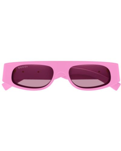 Gucci Rectangle Frame Sunglasses - Purple