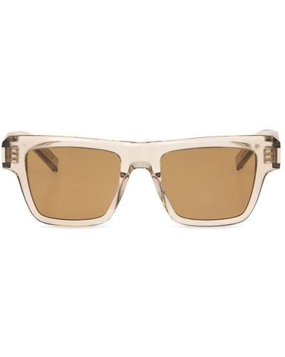 Saint Laurent Sl 469 Square Frame Sunglasses - Natural