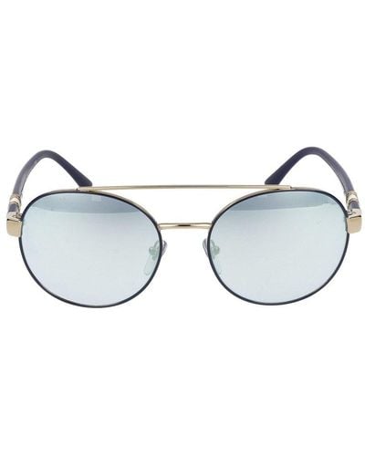 BVLGARI Round Frame Sunglasses - Blue