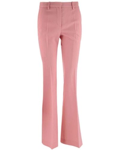 Versace Virgin Wool Tailored Trousers - Pink