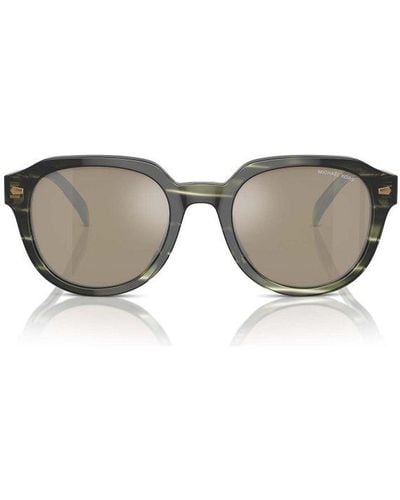 Michael Kors Eger Round Frame Sunglasses - Grey