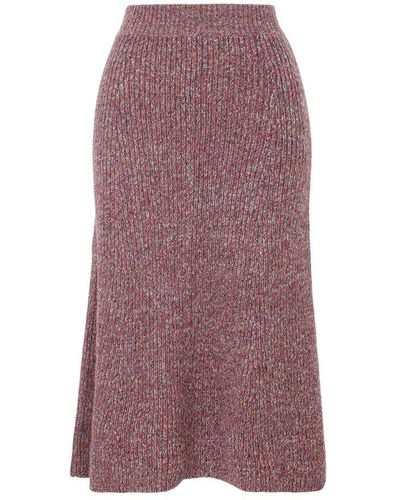 Chloé Knitted Midi Skirt - Multicolour