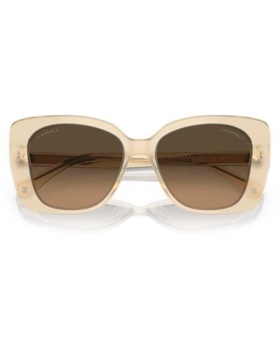 Chanel Butterfly Frame Sunglasses - Brown