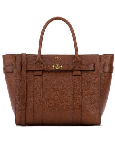 Mulberry Zipped Bayswater Small Bag - Brown