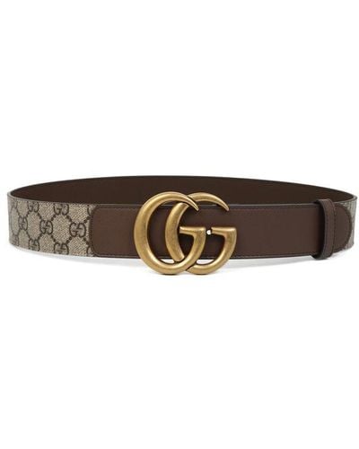 Gucci Double G Buckle Belt - White