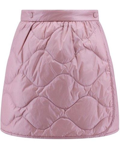 Moncler Quilted Skirt - Pink