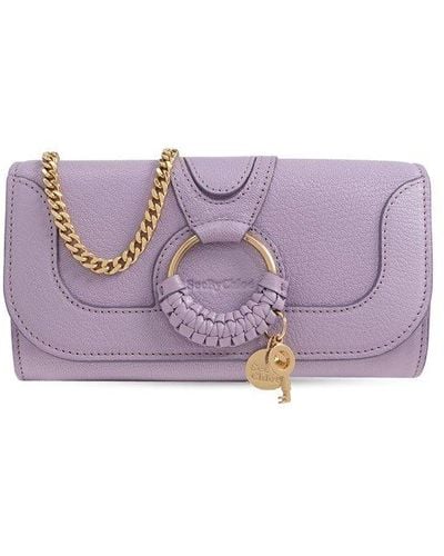 See By Chloé 'hana' Wallet On Chain, - Purple