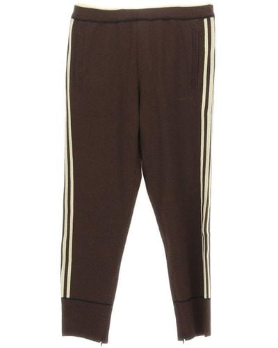 Adidas by Wales Bonner Straight Leg Panelled Trousers - Brown