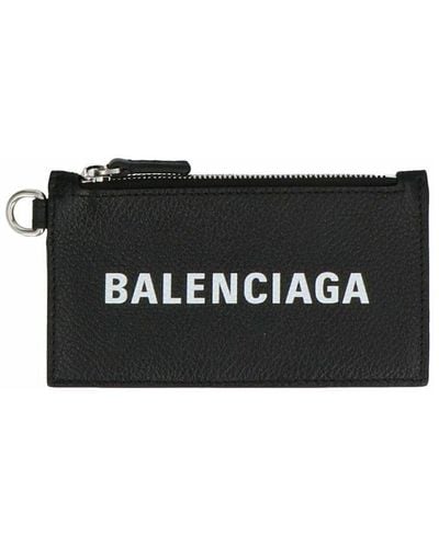 Balenciaga Cash Strapped Card Case - Black