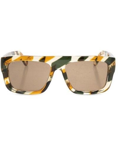 Gucci Sunglasses With Logo, - Natural