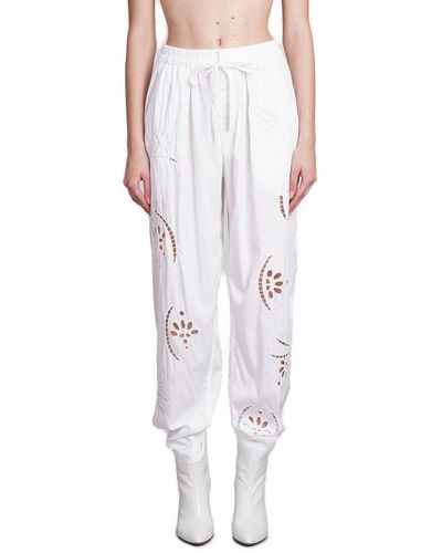 Isabel Marant Hectorina Drawstring Trousers - White