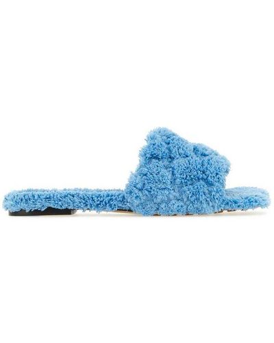 Bottega Veneta Padded Flat Sandals - Blue
