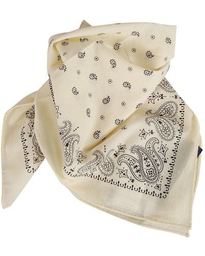 Polo Ralph Lauren Paisley-printed Square Scarf - Natural