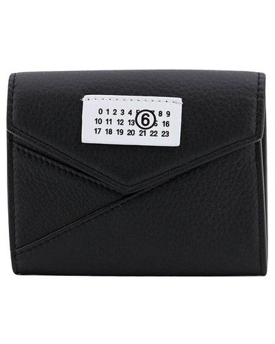 Black MM6 by Maison Martin Margiela Wallets and cardholders for Women ...