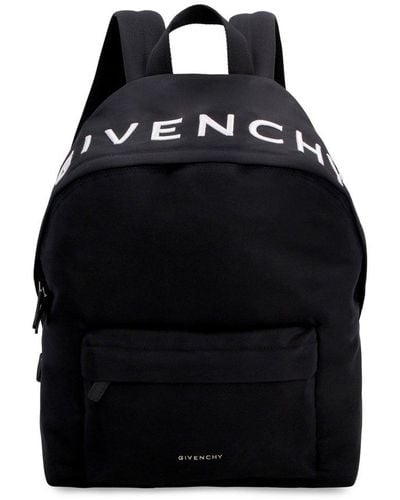 Givenchy Essentiel U Fabric Embroidered Backpack - Black