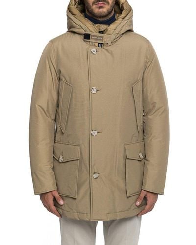 Woolrich Arctic Hooded Down Coat - Natural