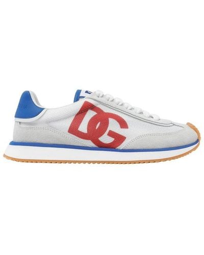 Dolce & Gabbana Dg Logo Printed Low-top Trainers - White