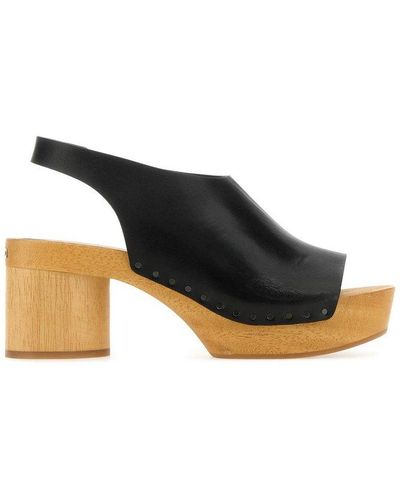 Isabel Marant Block Heel Sandals - Black