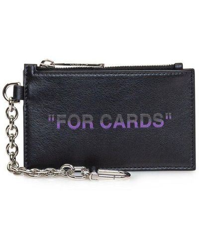 Off-White c/o Virgil Abloh Quote Card Case - Grey