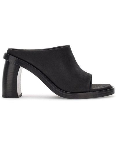 Ann Demeulemeester Slip-on Heeled Sandals - Black