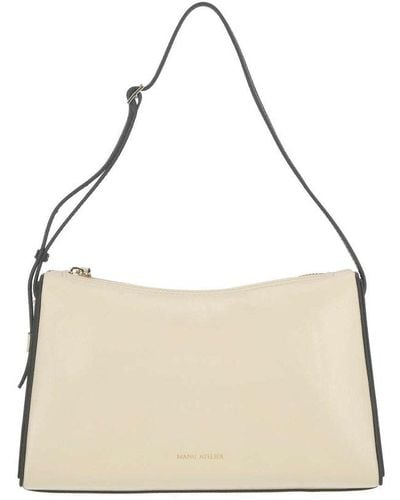 MANU Atelier Prism Zipped Mini Shoulder Bag - Natural