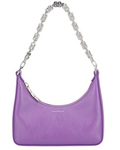 Givenchy Mini Moon Cut-out Crossbody Bag - Purple