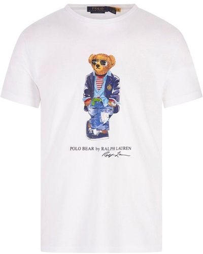 Polo Ralph Lauren Classic Fit Polo Bear T-shirt - White