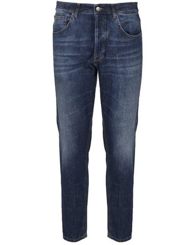 Dondup Mid-rise Slim Cut Jeans - Blue