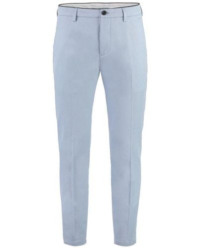 Department 5 Straight Leg Prince Trousers - Blue