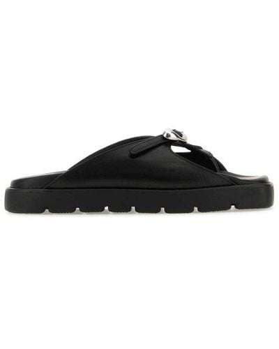 Alexander Wang Dome Flatform Sandals - Black