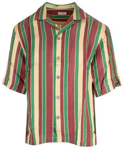 Dries Van Noten Cassi Striped Shirt - Green
