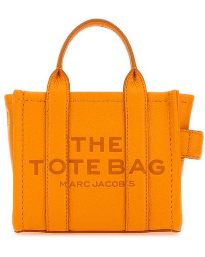 Marc Jacobs The Leather Mini Tote Bag - Orange