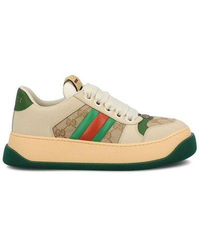 Gucci Panelled Low-top Trainers - Green