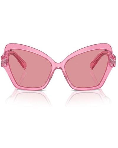 Dolce & Gabbana Butterfly Frame Sunglasses - Pink