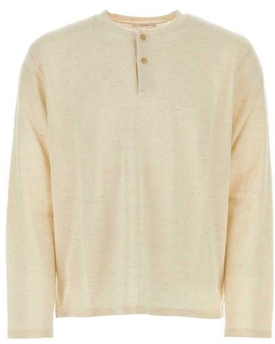 The Row Button Detailed Long-sleeve Shirt - Natural