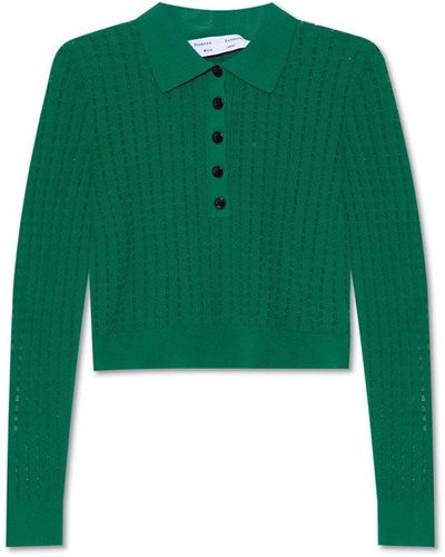 PROENZA SCHOULER WHITE LABEL Form-fitting Top - Green