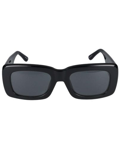 Linda Farrow X The Attico Marfa Square Frame Sunglasses - Black