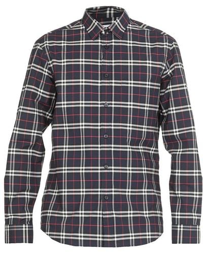 Burberry Checked Slim-fit Shirt - Multicolor
