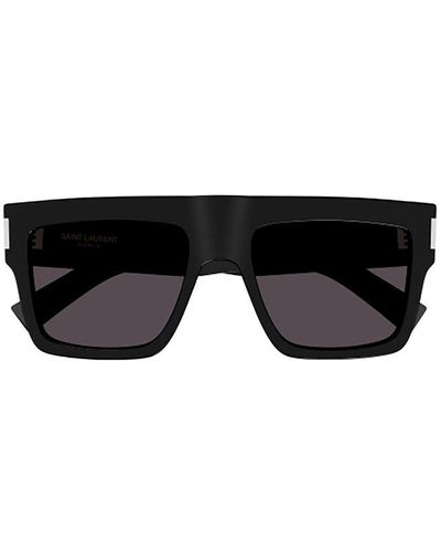 Saint Laurent Square Frame Sunglasses - Black