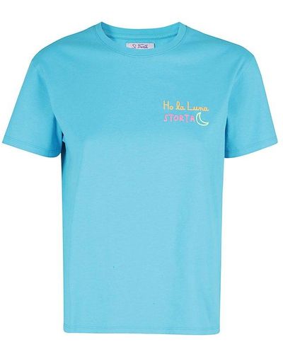 Mc2 Saint Barth Crewneck Short-sleeved T-shirt - Blue