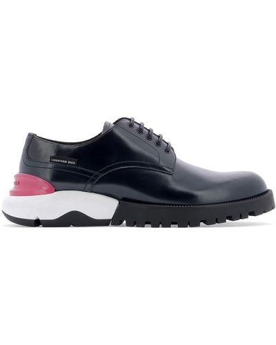 Dior Contrast Sole Derby Shoes - Blue